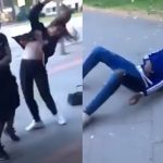(VIDEO) Migrant tukao tinejdžerku, dok se drugi valjao po zemlji od smeha!